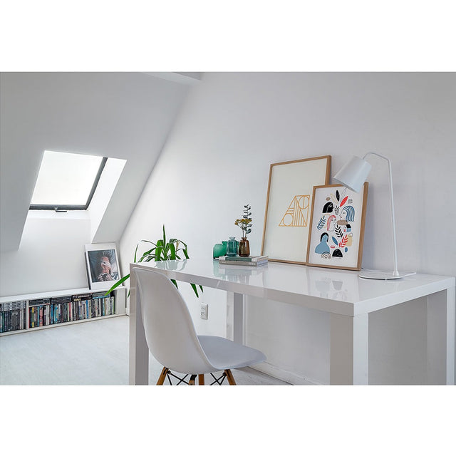 Lámpara de Mesa Metálica Blanca Desk Lamp