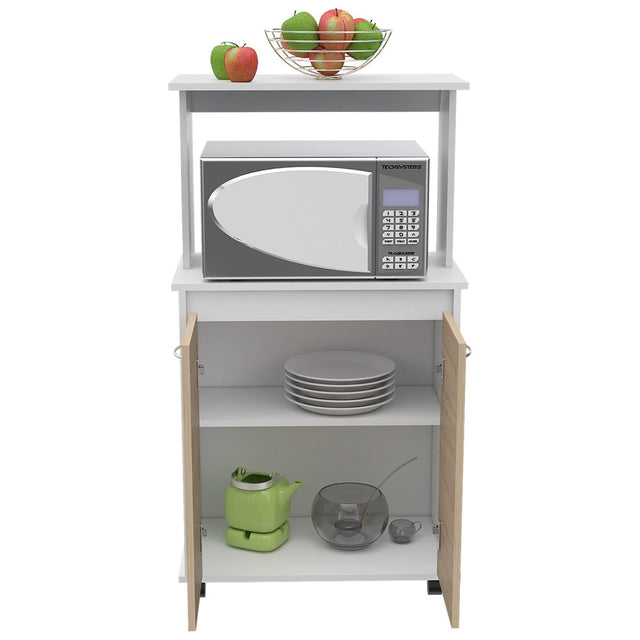 Mueble de Cocina Kitchen, Blanco y Rovere