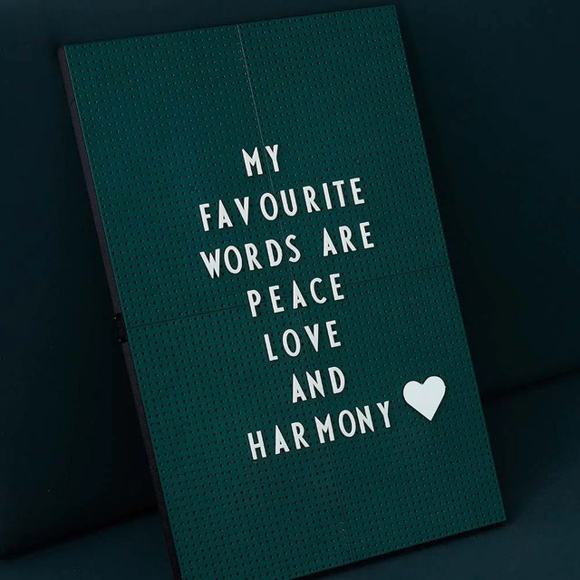 Tablero Para Mensajes A4 Verde Oscuro