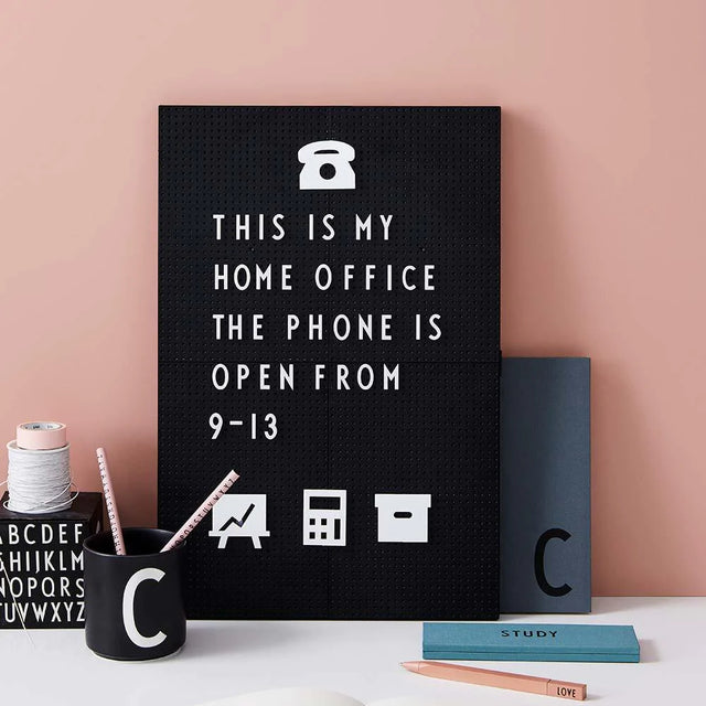 Set de Iconos de Oficina Blancos Para Tableros de Mensajes