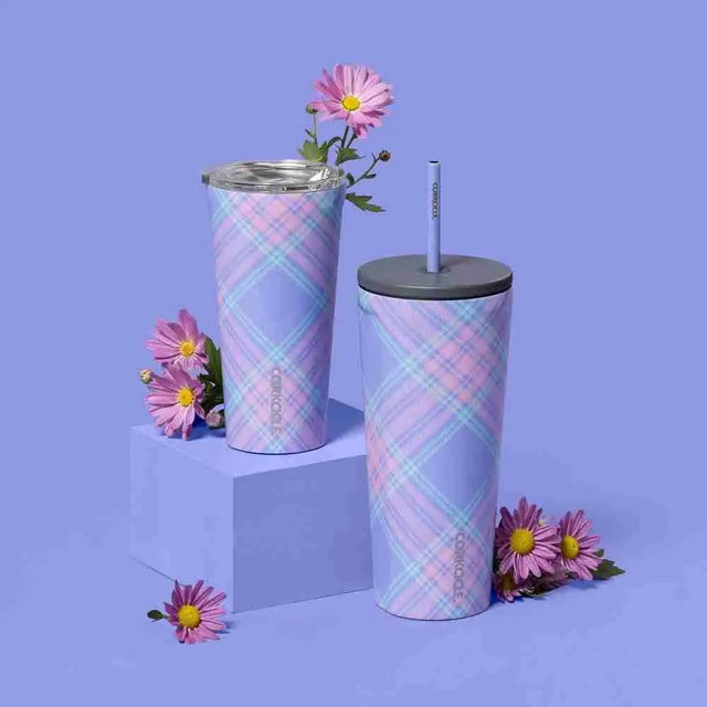 Vaso Térmico Cold Cup 700 ml Springtime Plaid