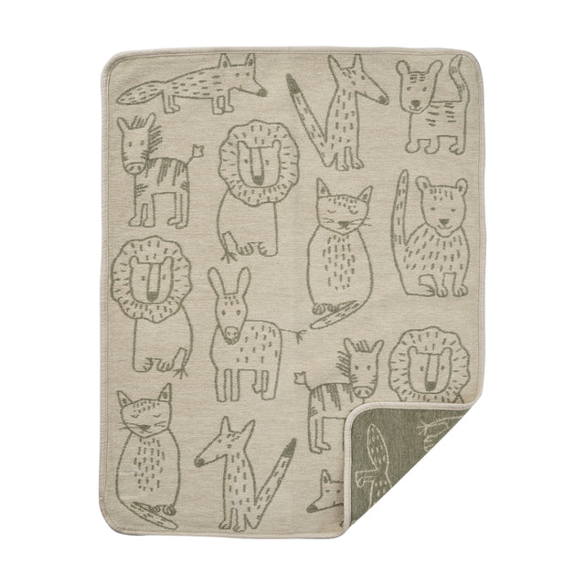 Manta Para Niños Buddies Chenille Khaki