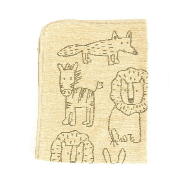 Manta Para Niños Buddies Chenille Khaki