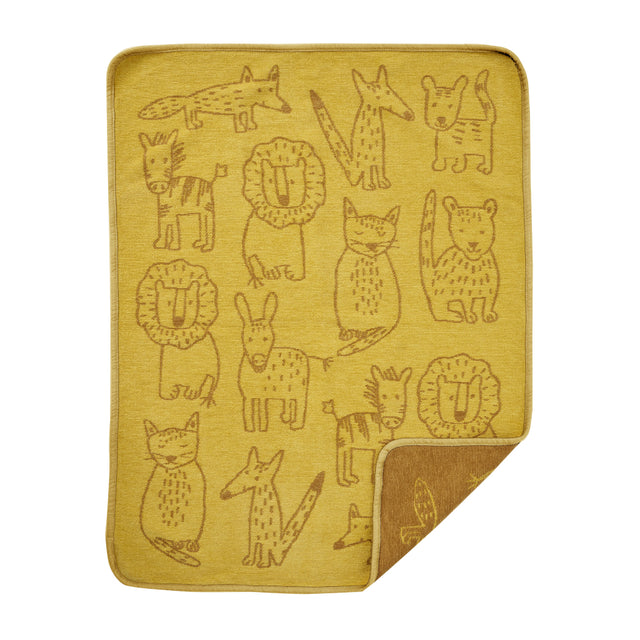 Manta Para Niños Buddies Chenille Amarillo