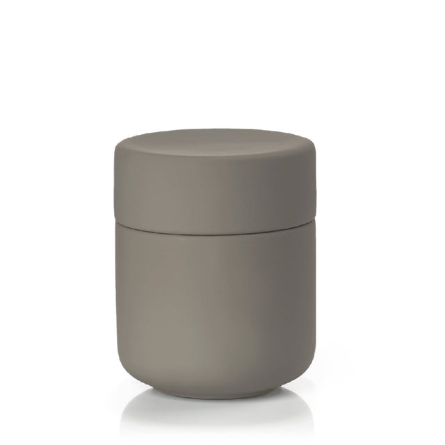 Vaso Con Tapa Taupe UME