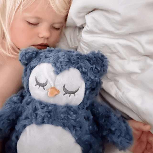 Calentadores Teddy Búho Azúl