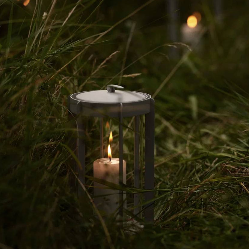 Farol Firefly Bajo Gris Claro