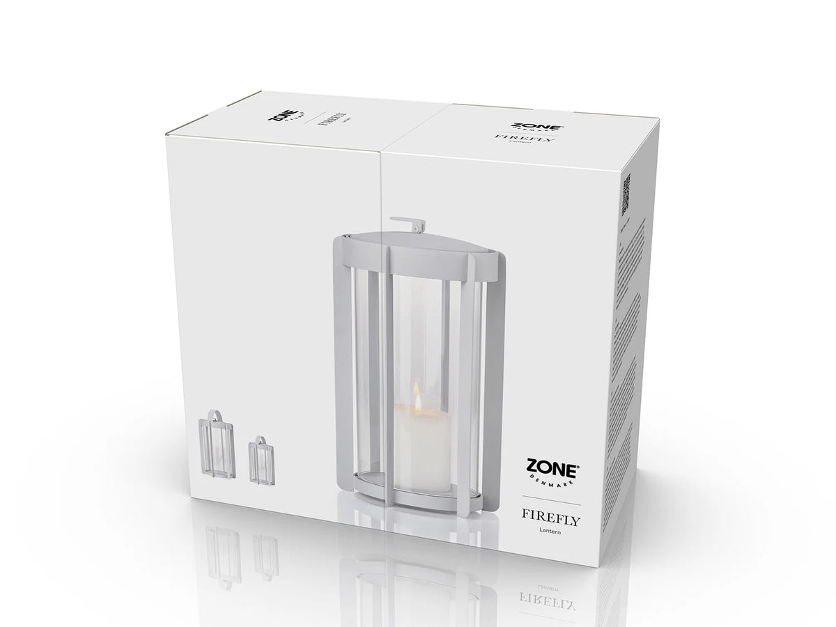 Farol Firefly Bajo Gris Claro