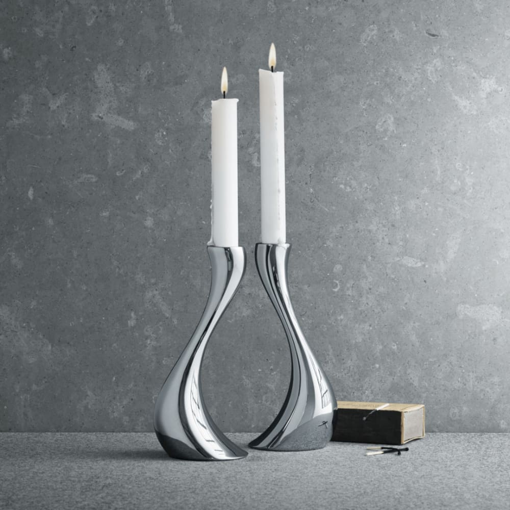 Set 2 Candelabros Medianos Cobra