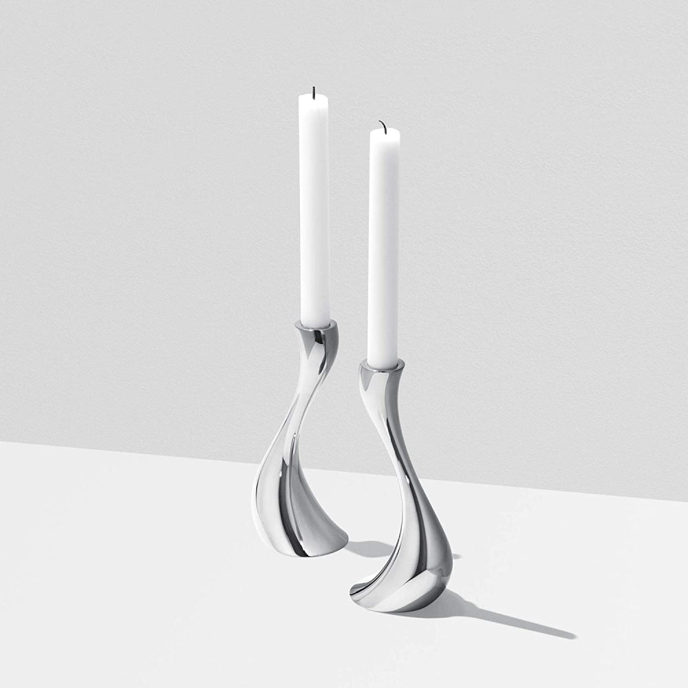 Set 2 Candelabros Medianos Cobra