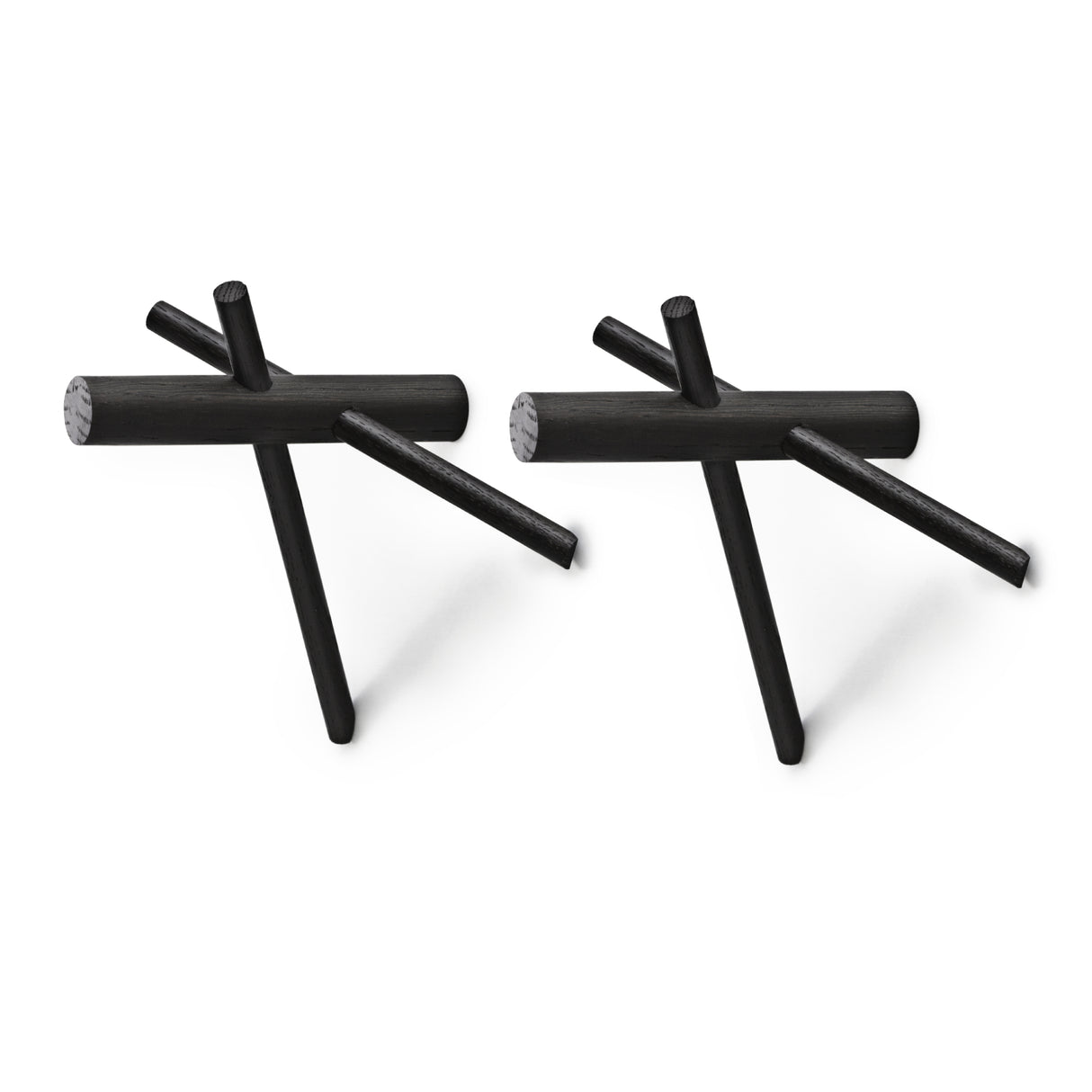 Set 2 Ganchos Sticks Negros