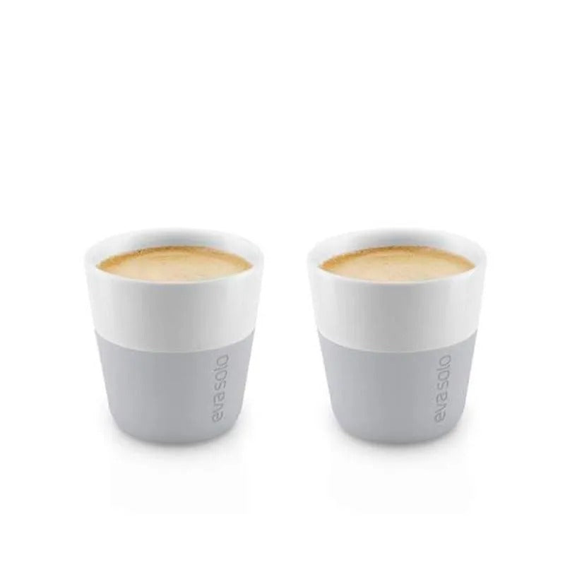 Set 2 Tazas Espresso Gris Mármol