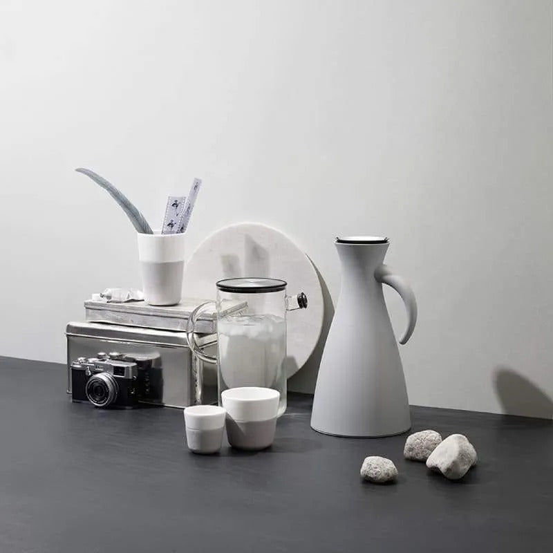 Set 2 Tazas Espresso Gris Mármol