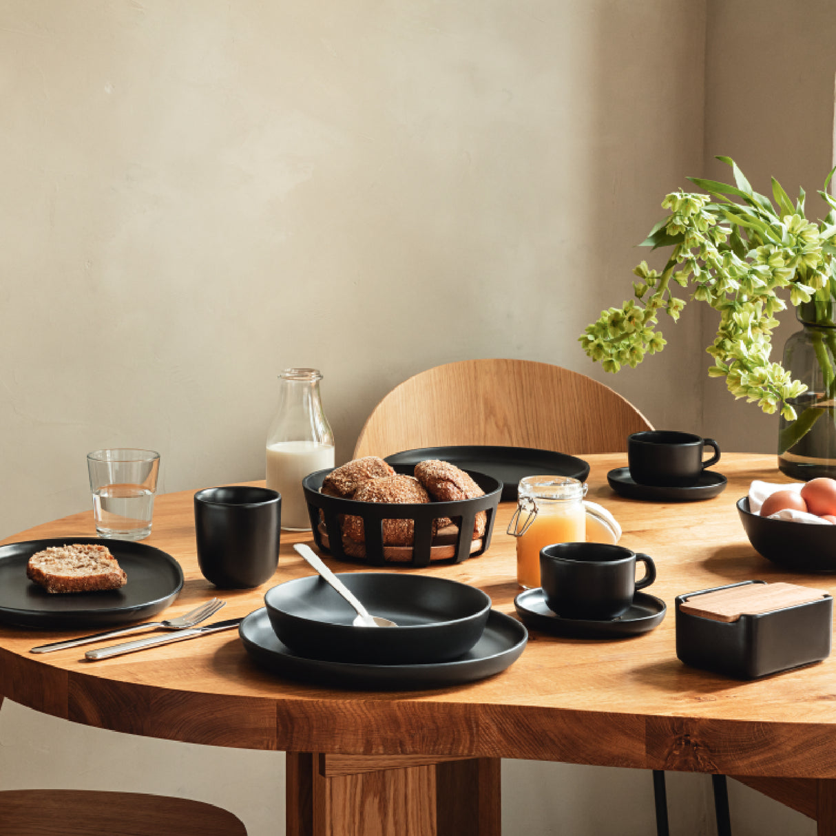 Mantequillera Negra de Cocina Nórdica
