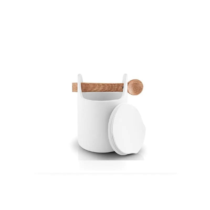 Contenedor con cuchara – H15 – Blanco