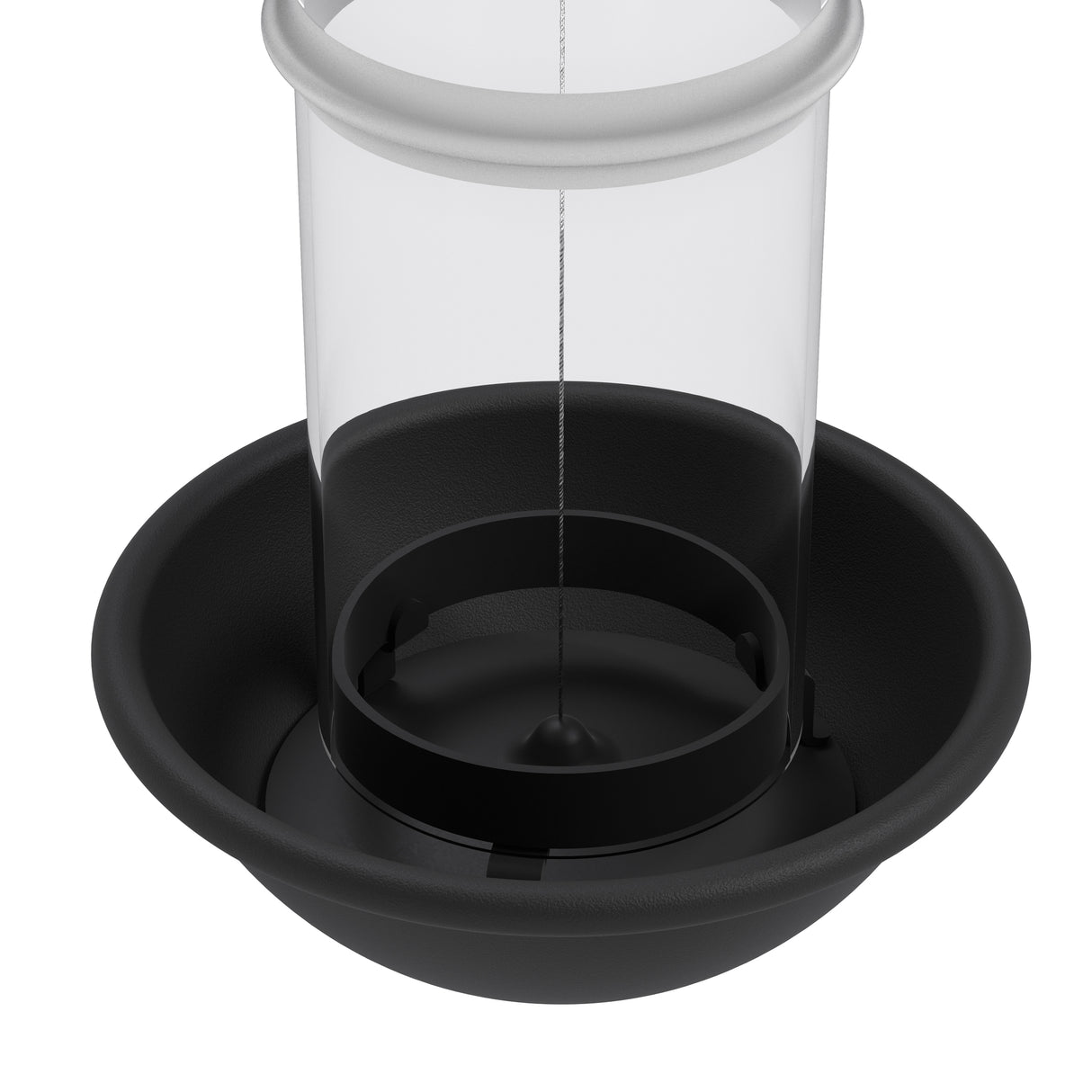 Alimentador Para Aves Negro de Lujo
