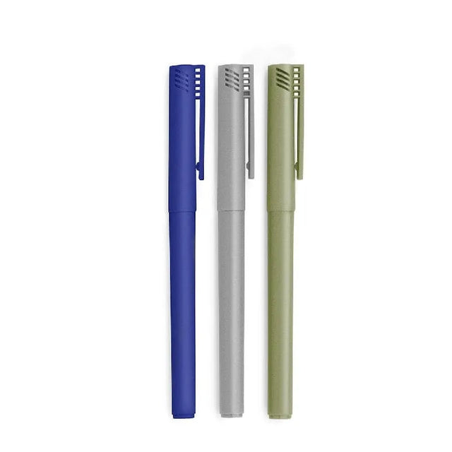Set de 3 Lápices Rotulador Felt Azul, Celeste y Verde