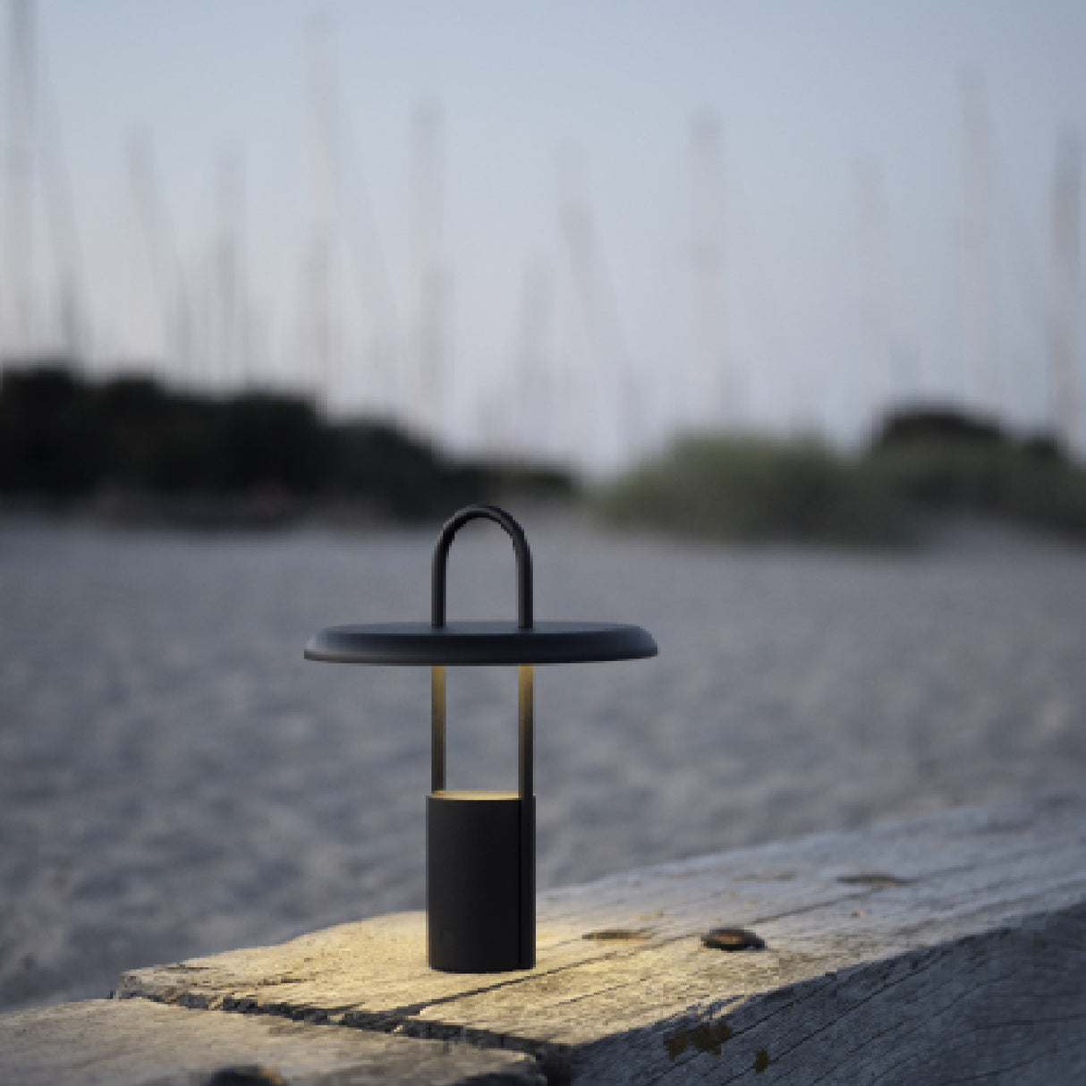 Lámpara Portable Negro Pier