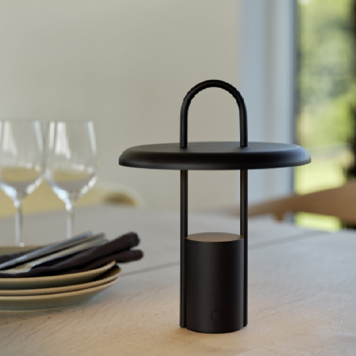 Lámpara Portable Negro Pier
