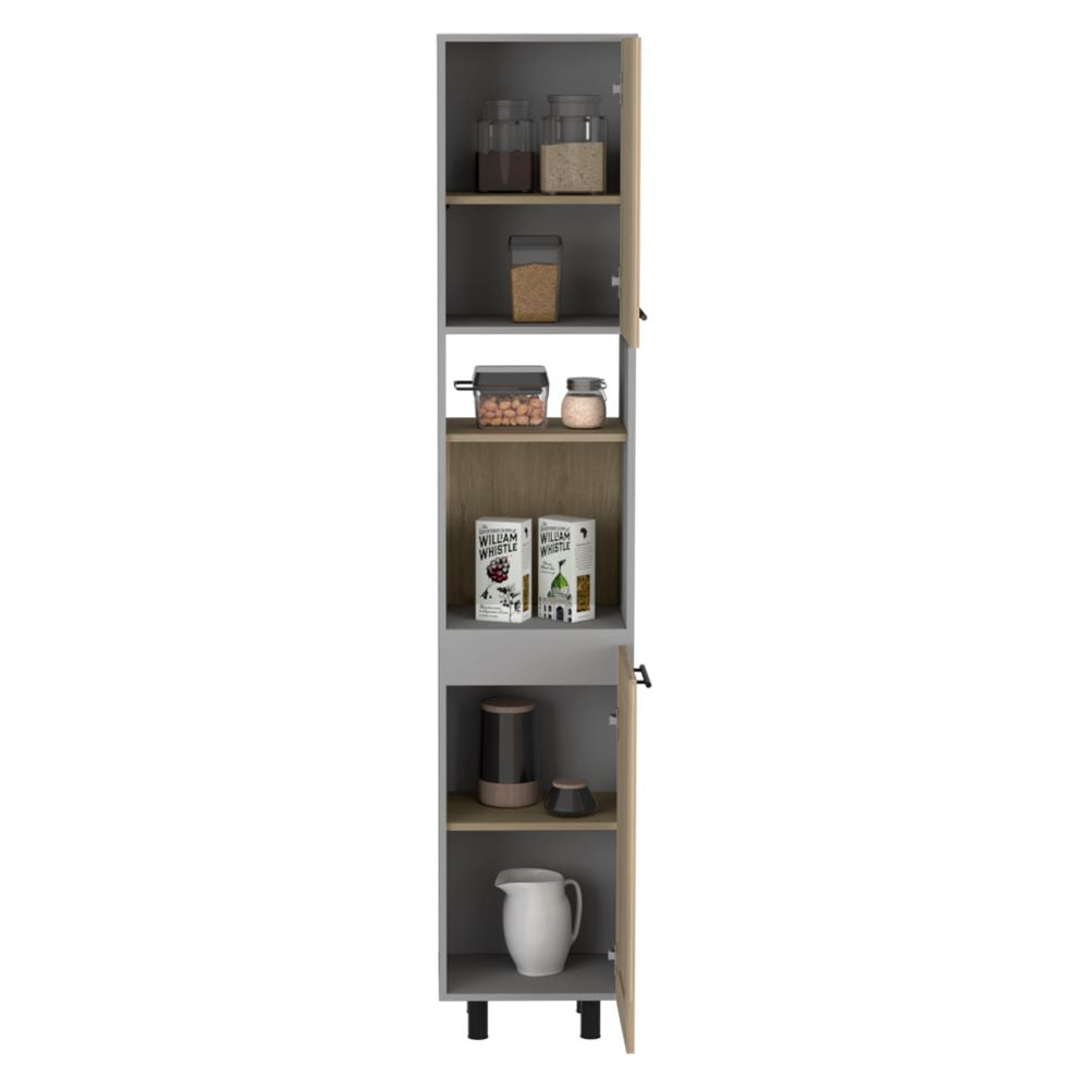 Alacena Kitchen Hasselt Gris y Rovere