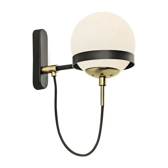 Apliqué de Metal Negro y Vidrio Ópal Flip