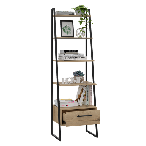 Biblioteca Escalera Magnum Duna con Cajón Deslizable