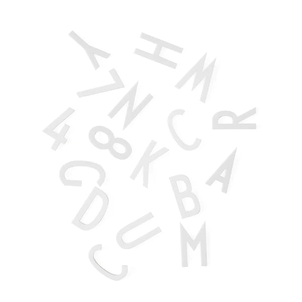 Set de Letras Grandes Blancas