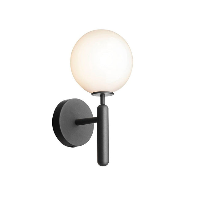 Apliqué de Metal Negro y Vidrio Ópal Loft Line