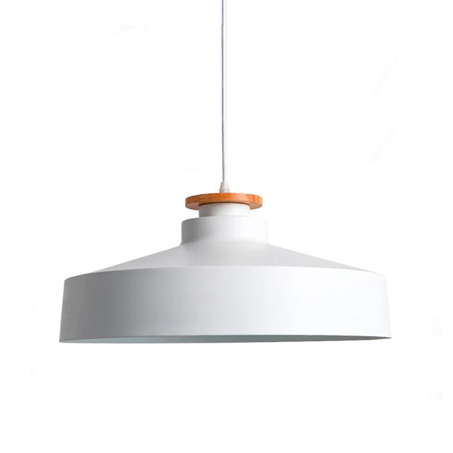 Lámpara Colgante Metálica Blanca Elemental C