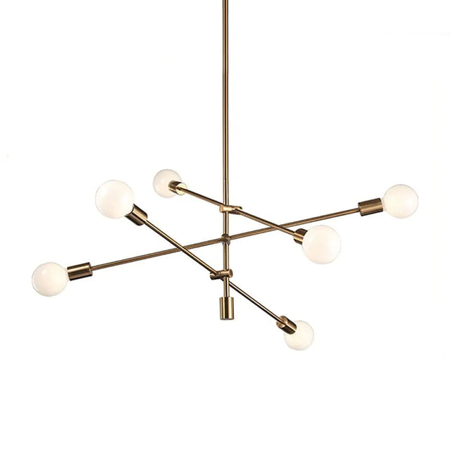 Lámpara Colgante Chandellier Dorada Tisara 6