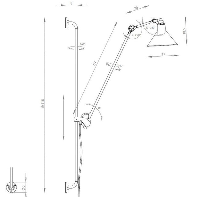 Aplique Metálico Negra Allegra