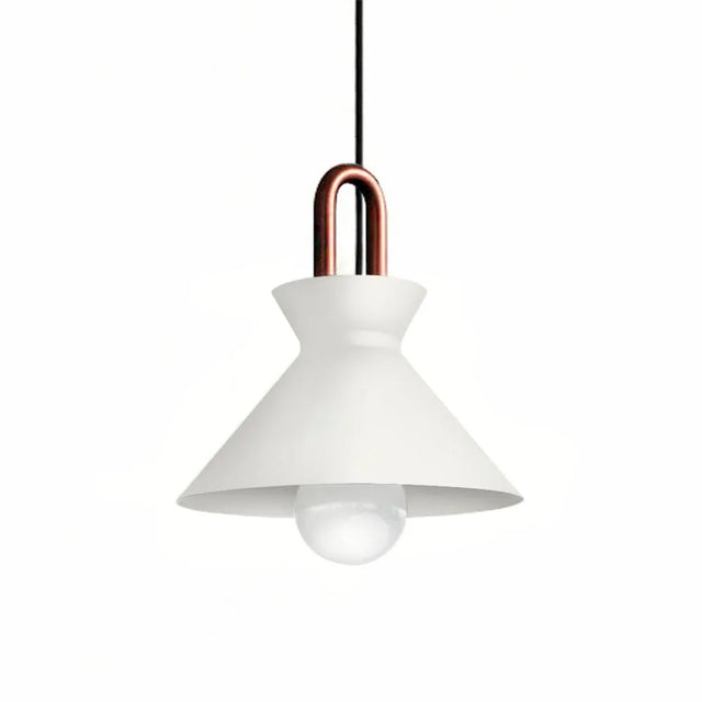 Lámpara Colgante Metálica Blanca Bold-A