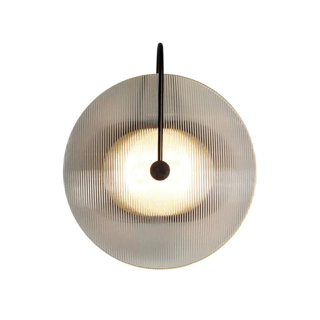 Apliqué de Vdrio con Detalle Metal Negro Alunissage