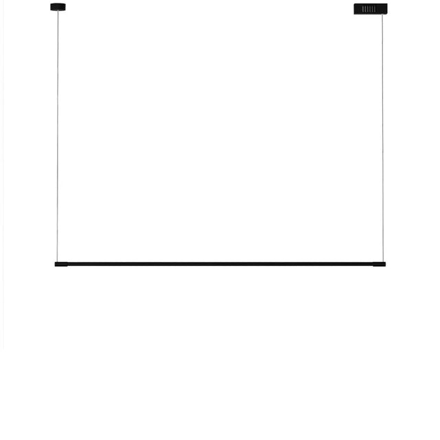 Lámpara Colgante Led de Aluminio Negra Lineal