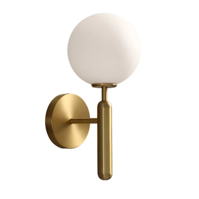 Apliqué de Metal Dorado y Vidrio Ópal Loft Line