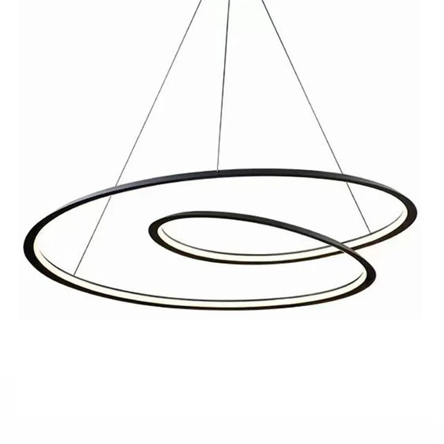 Lámpara Colgante Led Negra Spiral