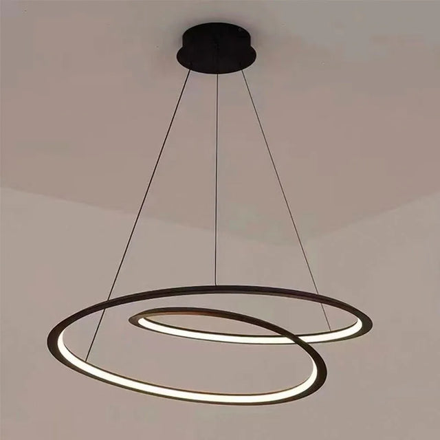 Lámpara Colgante Led Negra Spiral