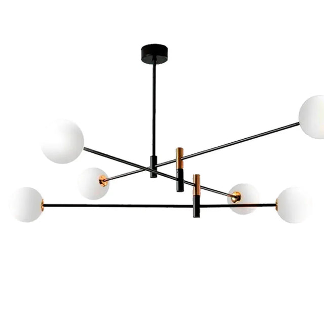 Lámpara Colgante de Aluminio Satélite 6 Esferas