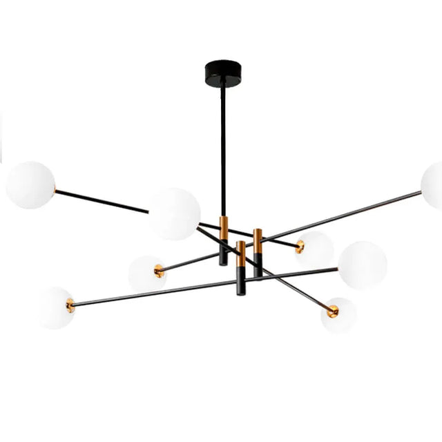 Lámpara Colgante de Aluminio Satélite 8 Esferas