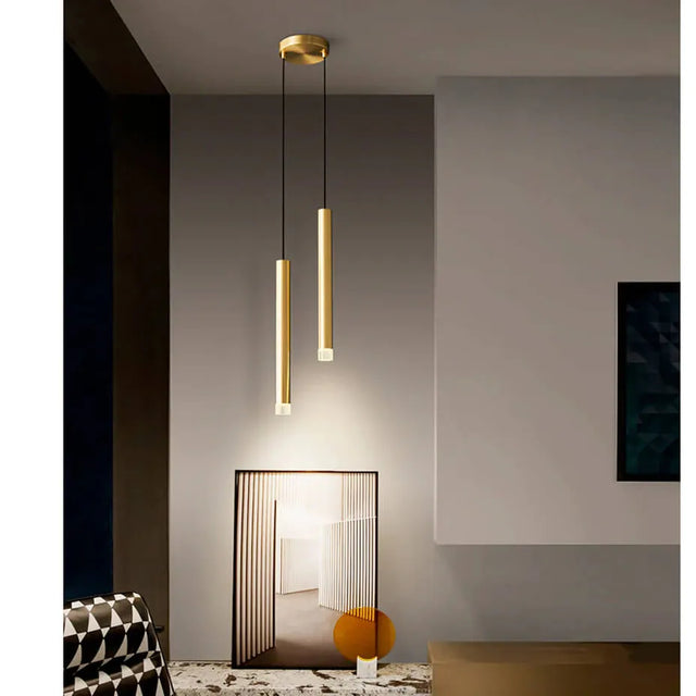 Lámpara Colgante Dorado Beam Light 2 Barras