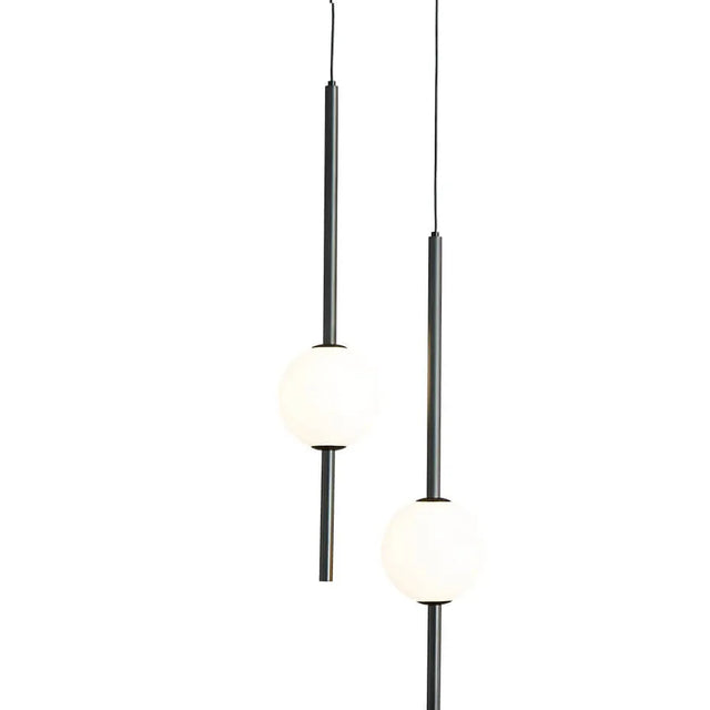 Lámpara Colgante Negro End Light 2 Esferas