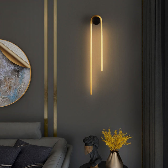 Apliqué de Aluminio Color Dorado Aribau "U"