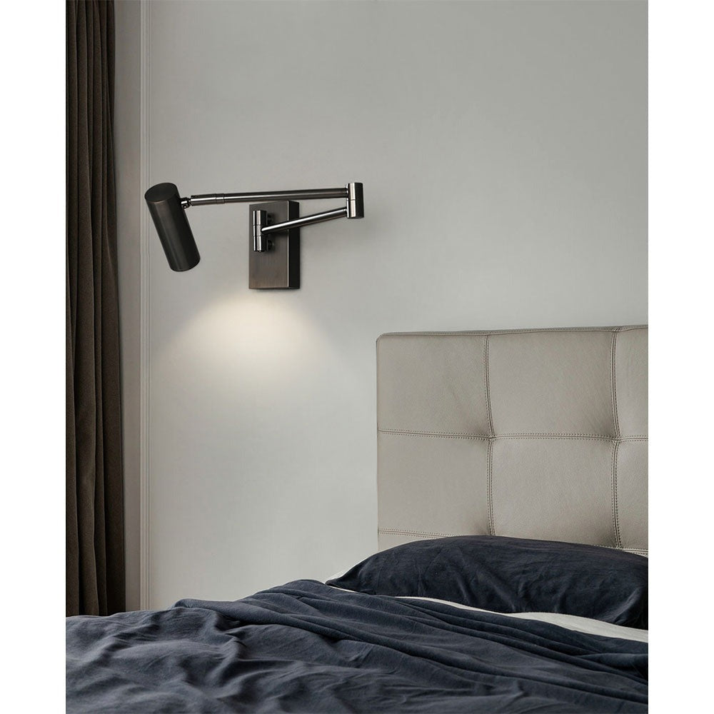 Foco Sobrepuesto de Aluminio Negro Odense