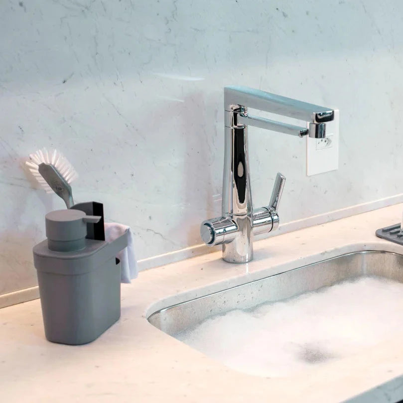 Dispensador de Detergente y Organizador Trium 650 ML Gris