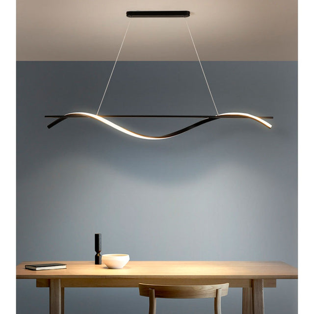 Lámpara Colgante de Aluminio Negro Hana