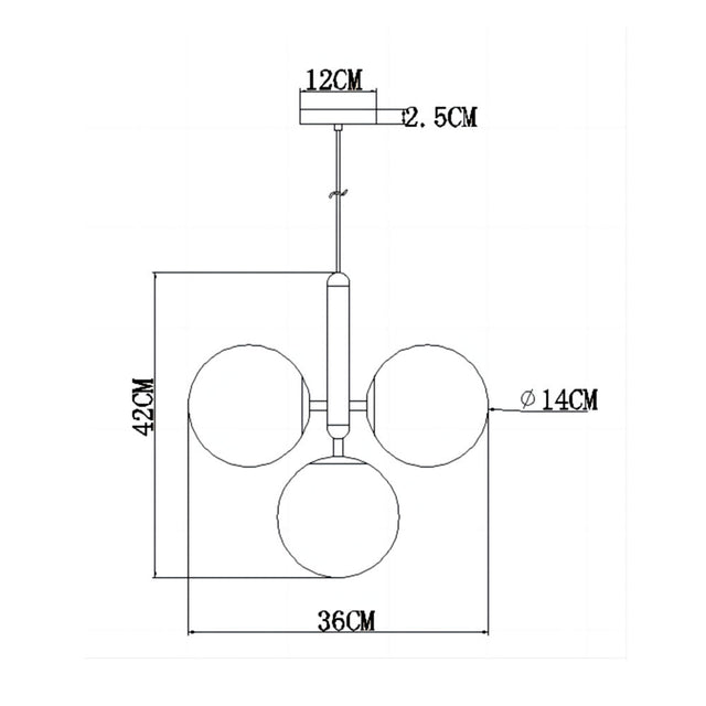 Lámpara Colgante de Vidrio Loft Cristal 4