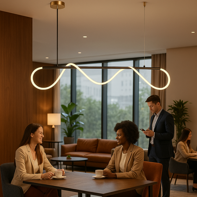 Lámpara Colgante de Aluminio Negro Chiba