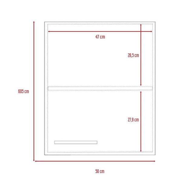 Mueble Aéreo Puerta Derecha Manchester Blanco