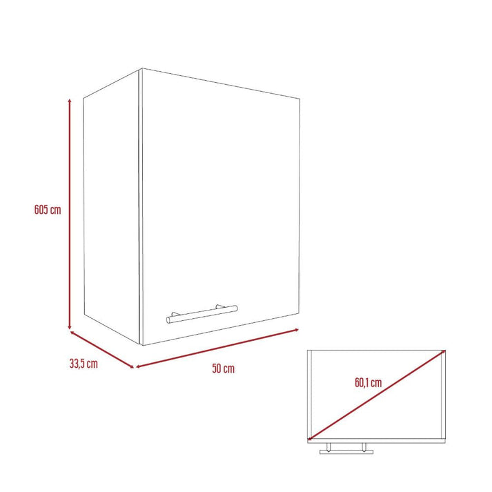 Mueble Aéreo Puerta Derecha Manchester Blanco