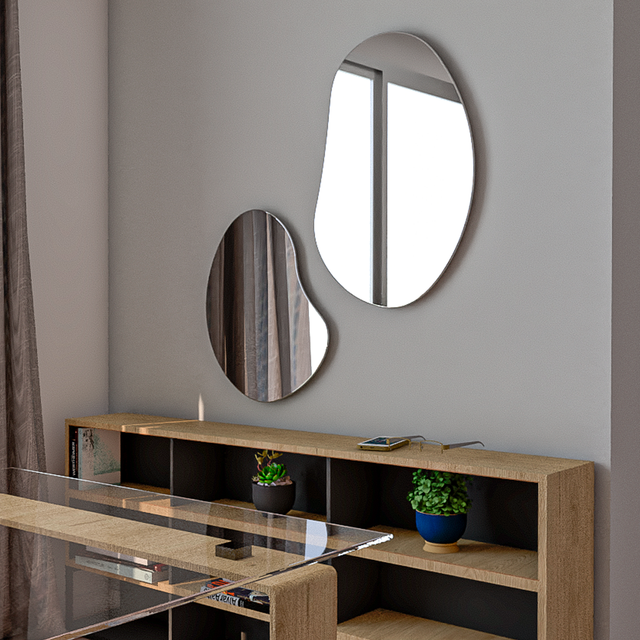 Set de Espejos Leo Con Forma Irregular